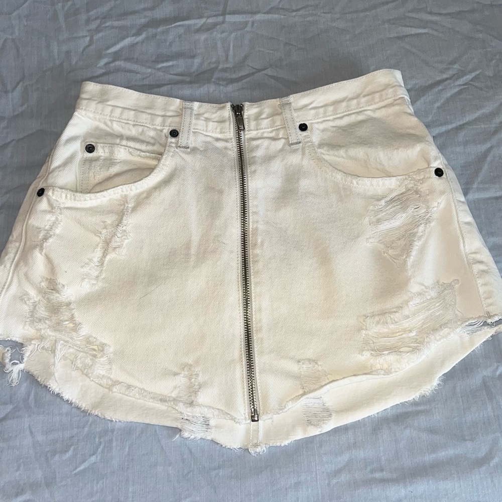 White Mini Skirt
